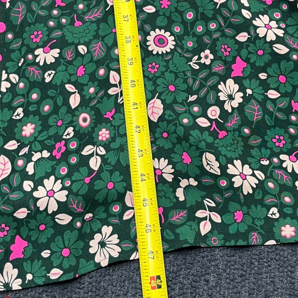 Boden Cecilia Floral Polka Dot Mixed Print Midi Dress Velvet Tie US 10R - Picture 8 of 9